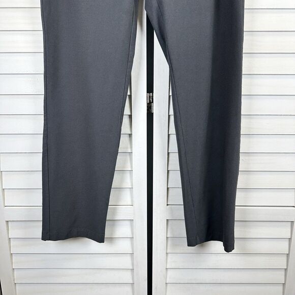 Elieen Fisher Gray Washable Stretch Crepe Pants‎ Slim Fit Ankle Pull On Size M - Picture 4 of 9